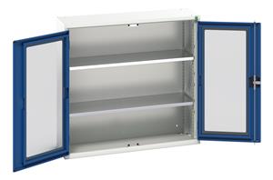 Verso 1050W x 350D x 1000H Window Cupboard 2 Shelves Verso Glazed Clear View Storage Cupboards for Tools with Shelves 25/16926272.11 Verso 1050W x 350D x 1000H Win Cupd 2S.jpg